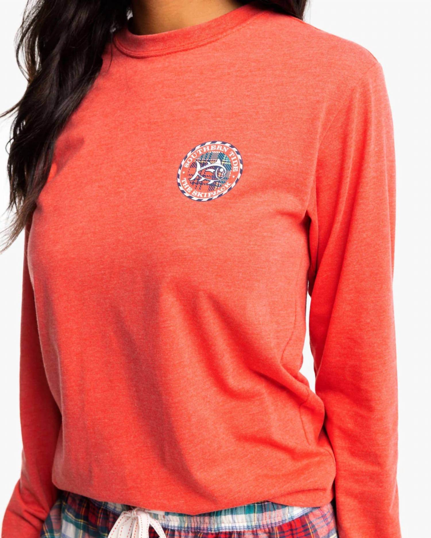A SOUTHERN LIFESTYLE CO. - Long Sleeve Plaid Skipjack Tee - Rack Hunt
