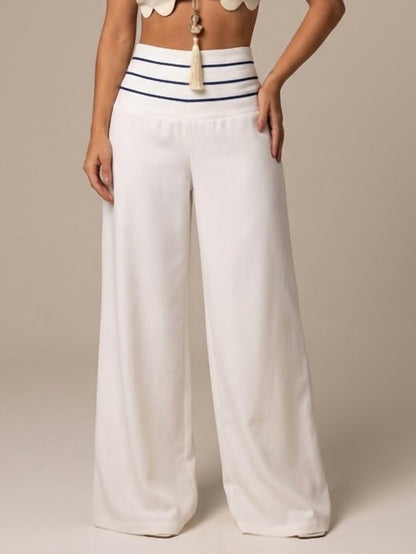 Scalloped Top and Pants Set