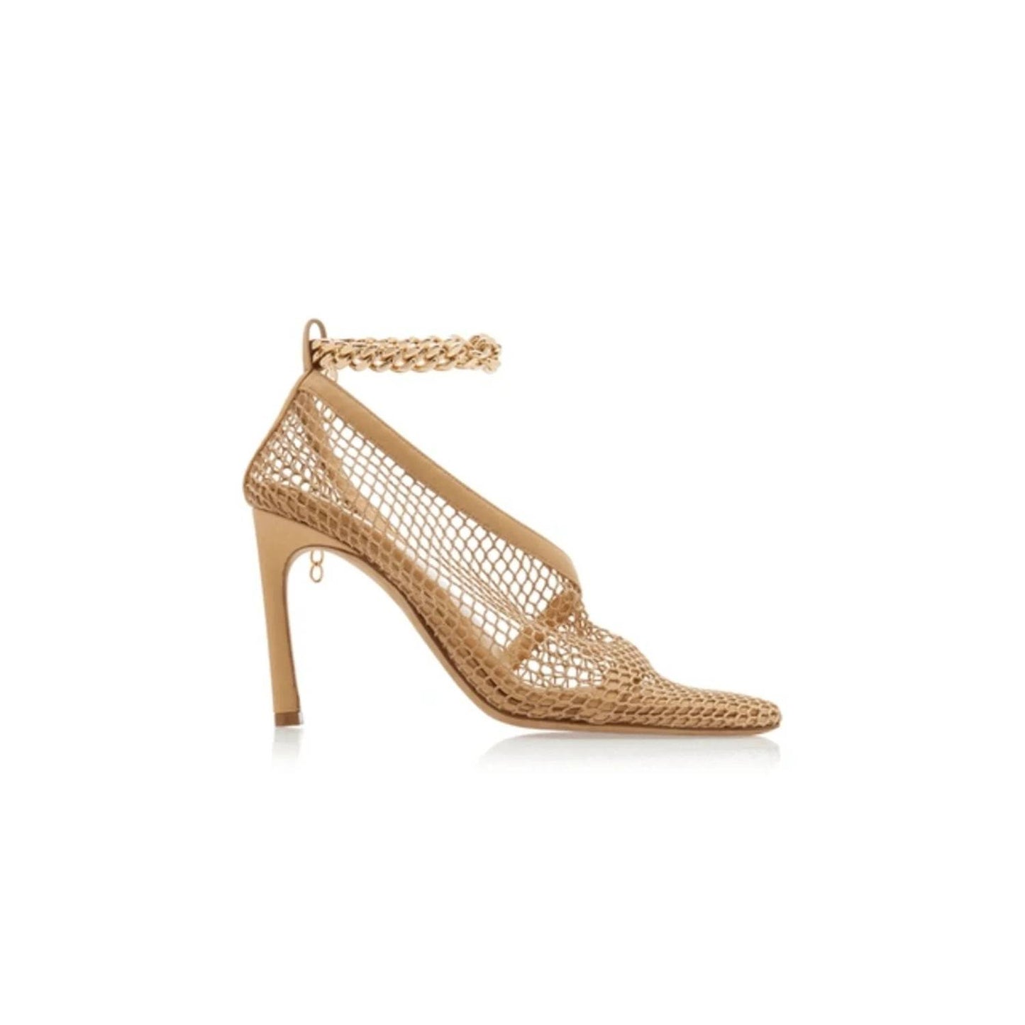 Women's Chain-trimmed Mesh Sandals