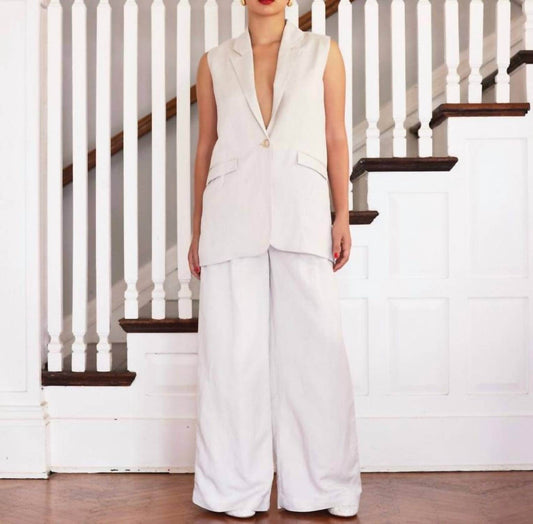 Rose Velvet - Candice Linen Vest - Rack Hunt -