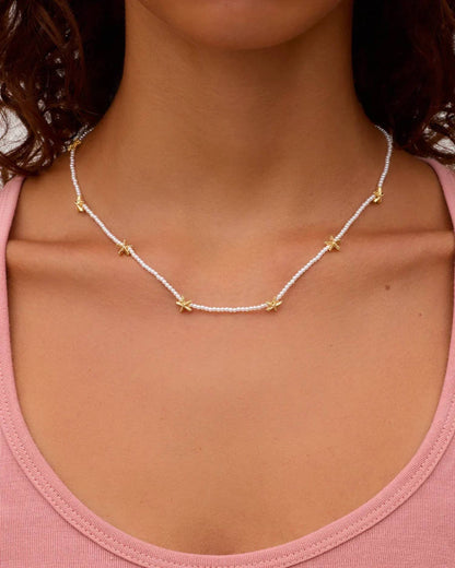 Women's Starfish Pearl Necklace