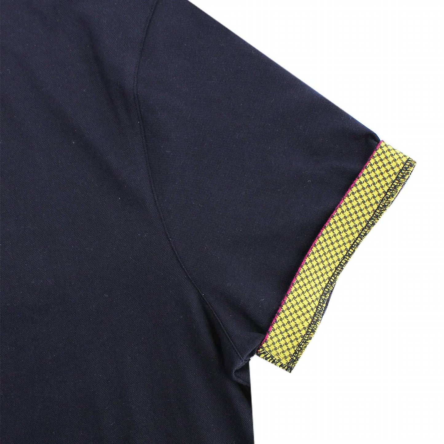 Double Sided Grid Print Collar Polo