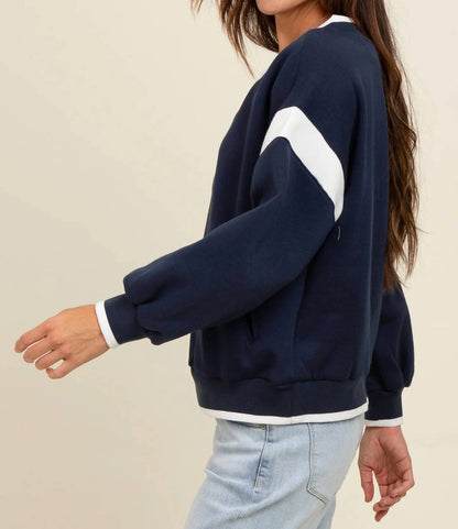 Maya Oversized V-Neck Pullover