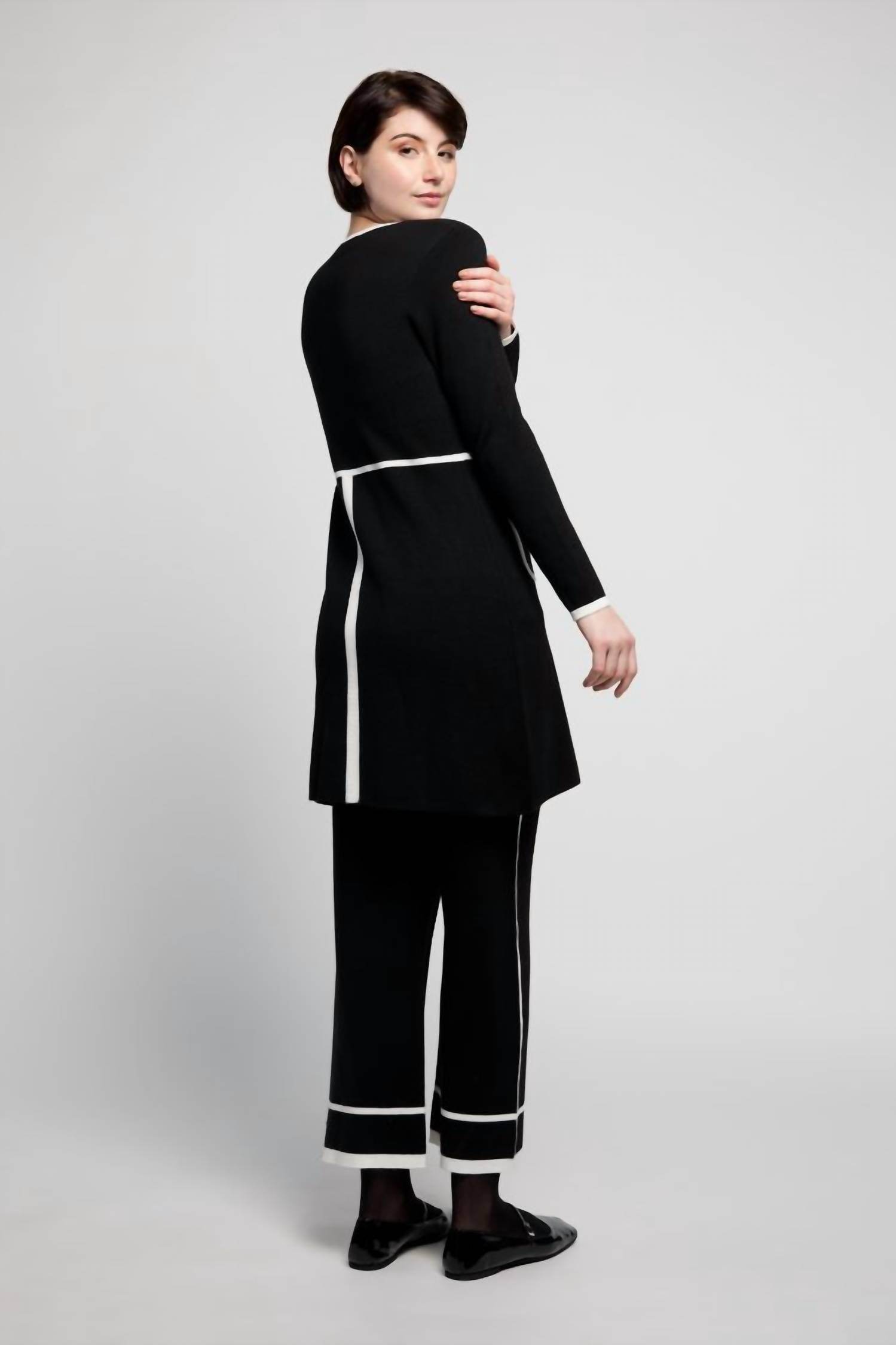 ATELIER - Long Sleeve Double Knit Dress - Rack Hunt -