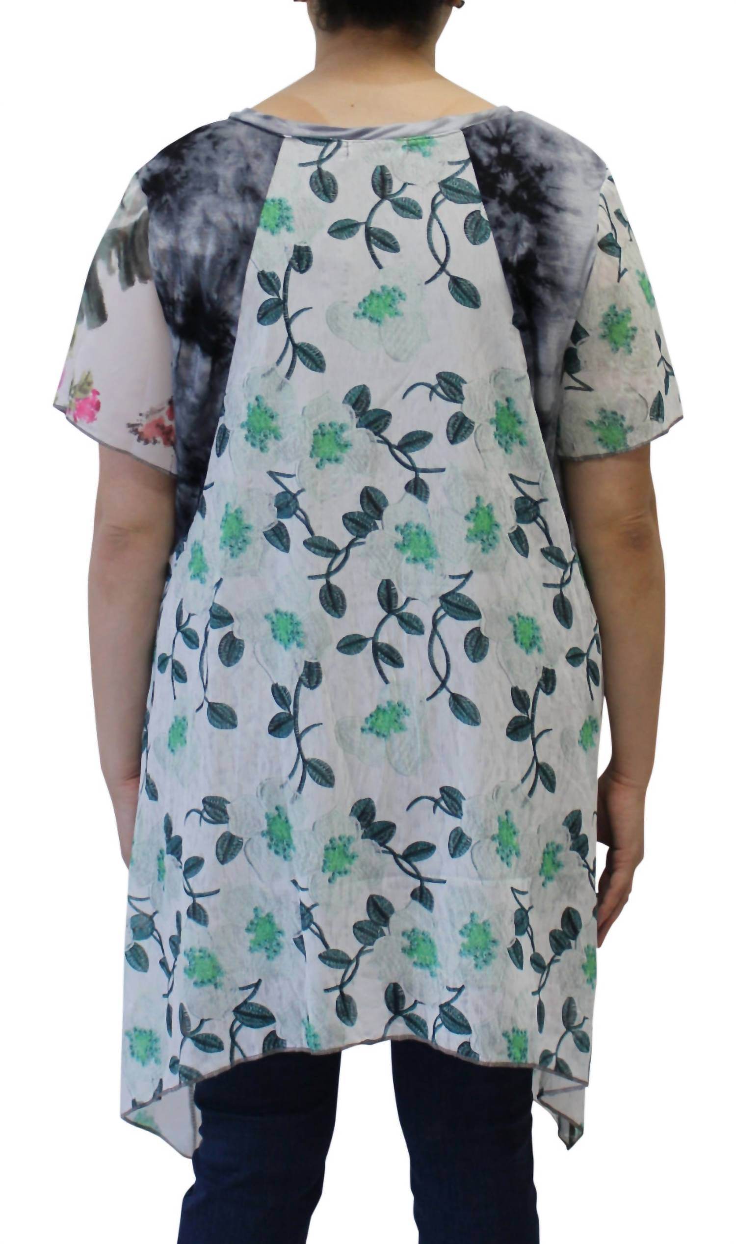 LV Collection - Patchwork Long Tunic Top - Rack Hunt