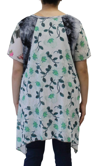 LV Collection - Patchwork Long Tunic Top - Rack Hunt