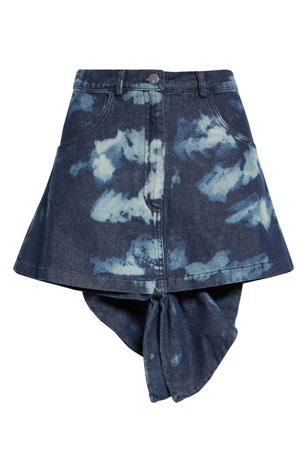Orire - Bubi Denim Ruffle Mini Skirt - Rack Hunt -