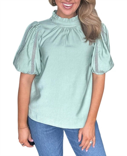 Ruffle Neck Top