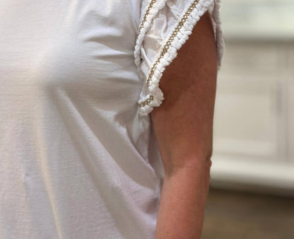 Women's Ruffle Sleeve Top