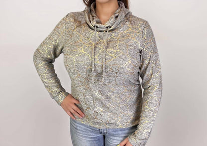 Platinum Cowl Neck Sweatshirt