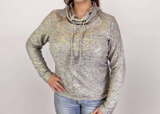 Platinum Cowl Neck Sweatshirt