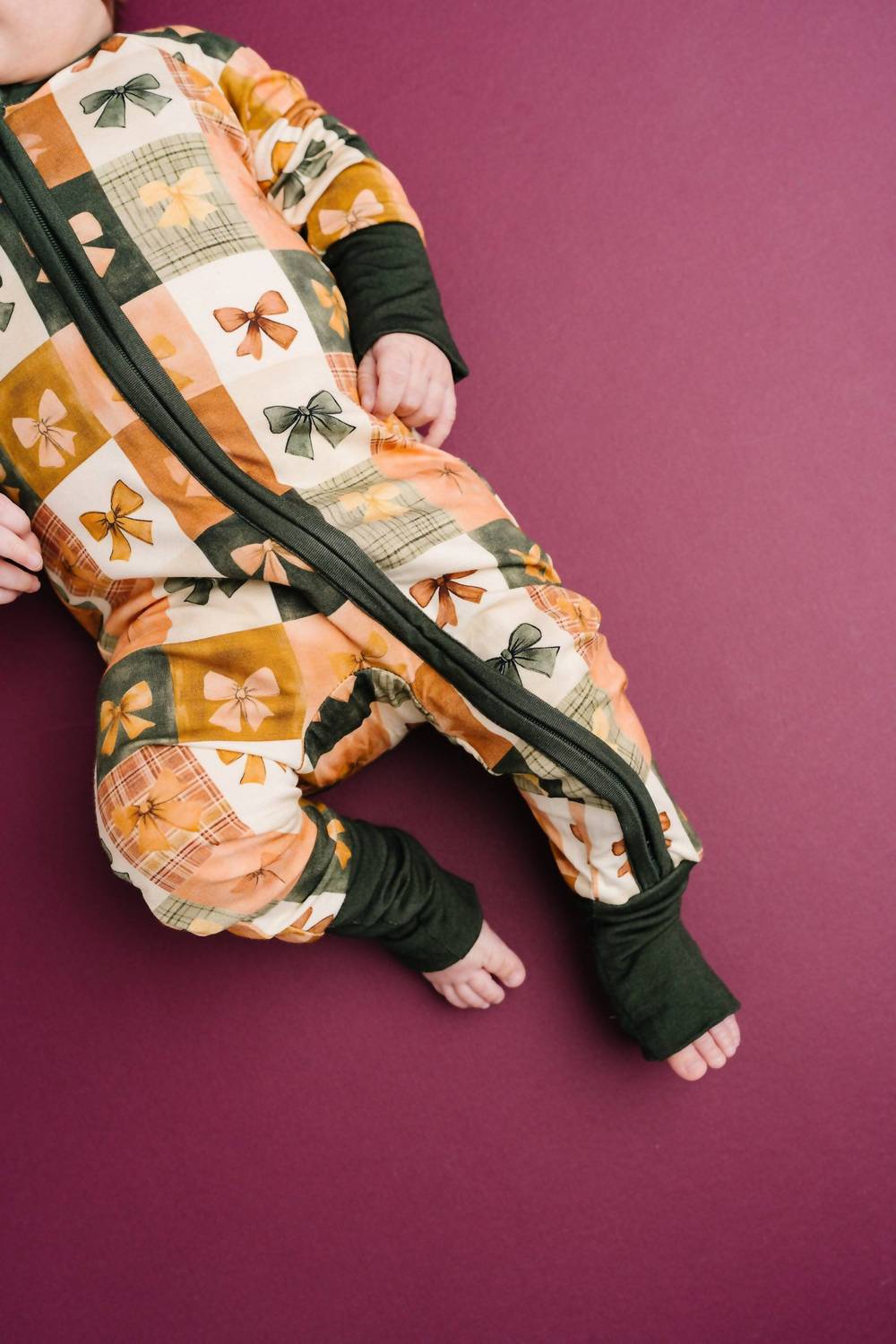 Kid's Bow Patchwork Bamboo Sleeper