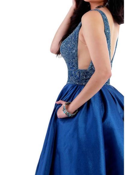 Stretched Taffetta Prom Dress