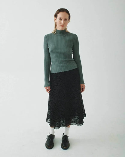 T.W.I.N. That’s What I Need - Pleated Mock Neck Sweater - Rack Hunt