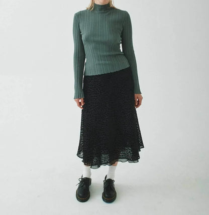 T.W.I.N. That’s What I Need - Pleated Mock Neck Sweater - Rack Hunt