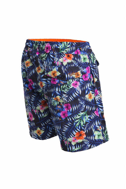 Men's Tropical Floral Print Swim Trunks