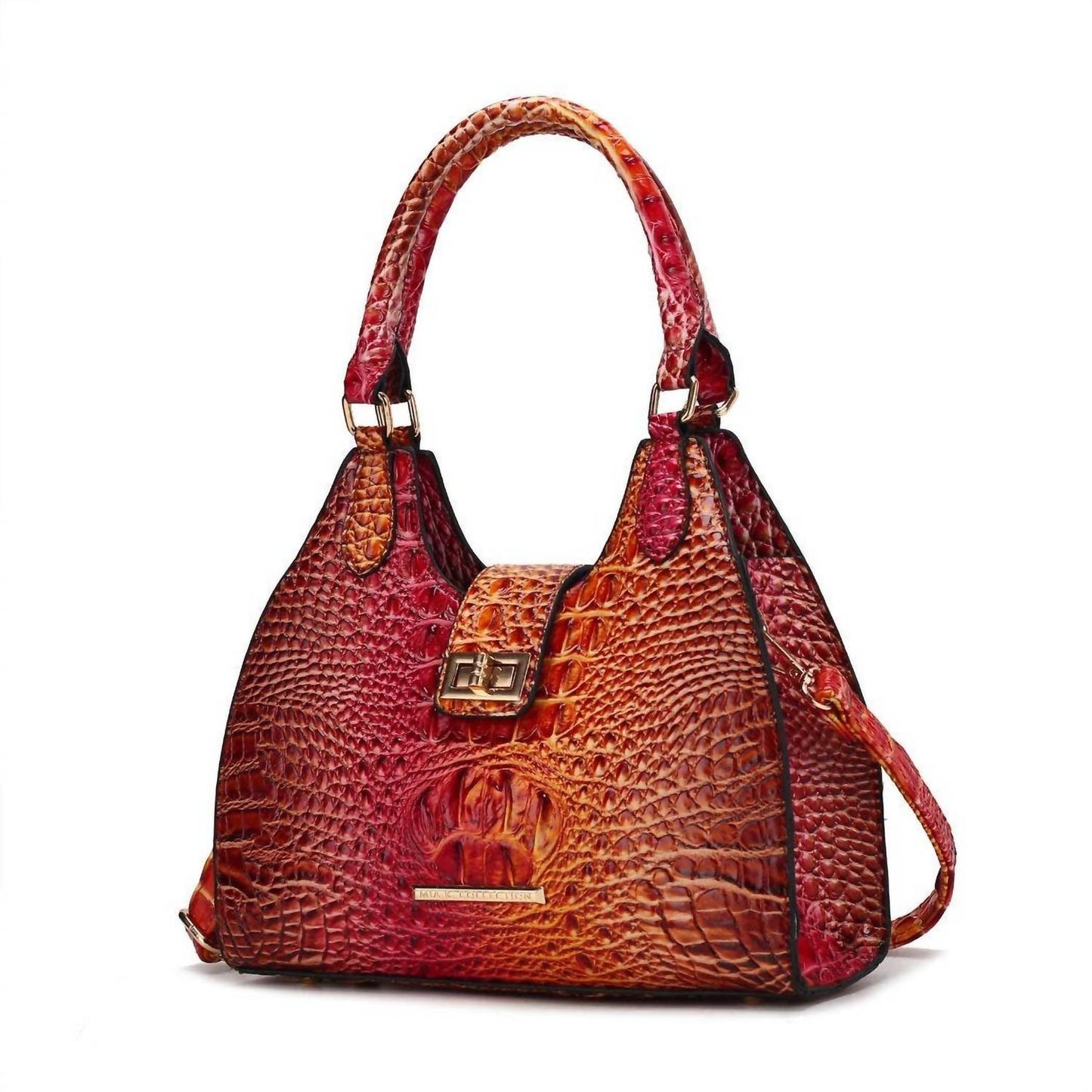 Women's Ava Gradient Faux Crocodile Embossed Tote Bag