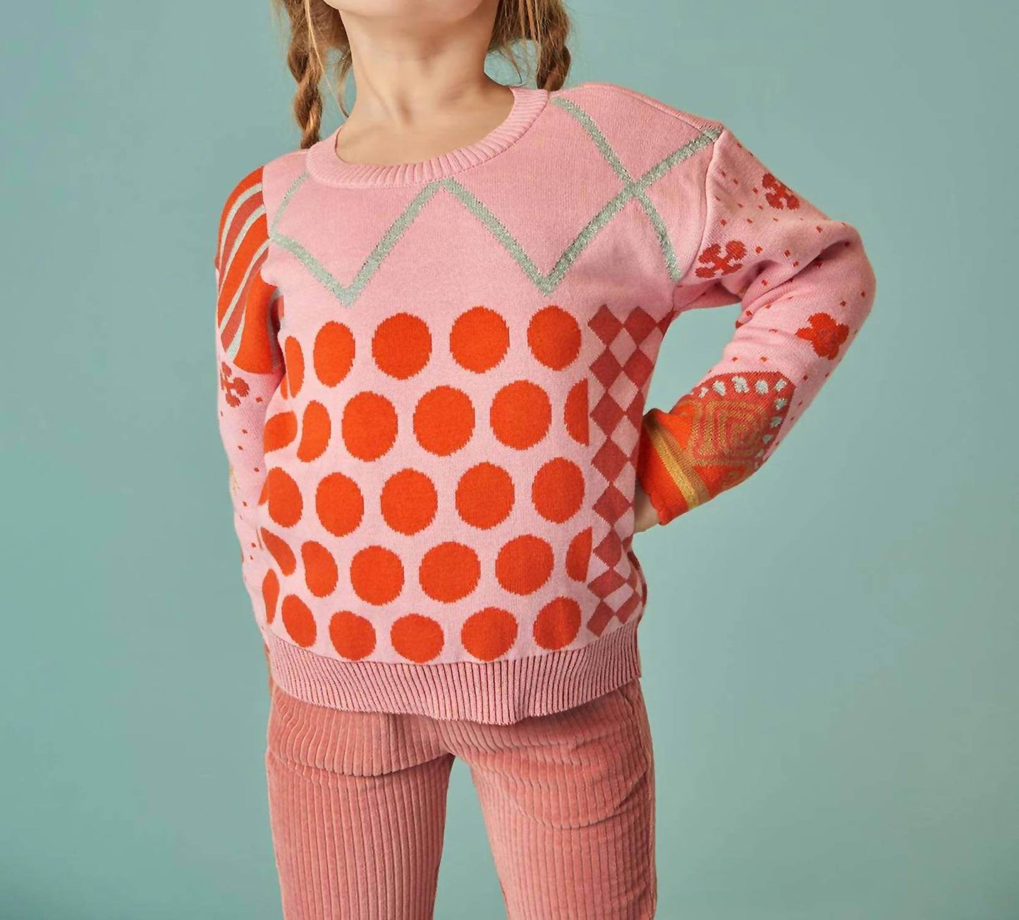 Oilily - Kid's Dots Jacquard Kit Sweater - Rack Hunt -