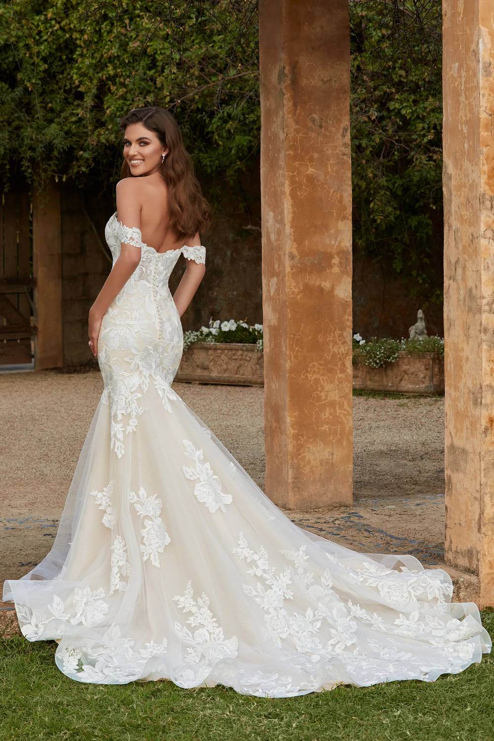 Sophia Tolli - Off The Shoulder Mermaid Wedding Dress - Rack Hunt