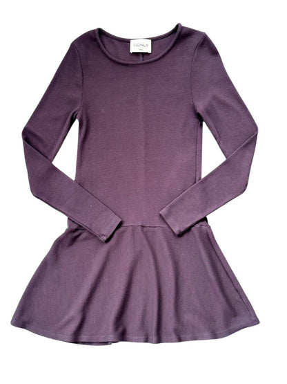 Girl's Rayon Rib Long Sleeve Tank Dress