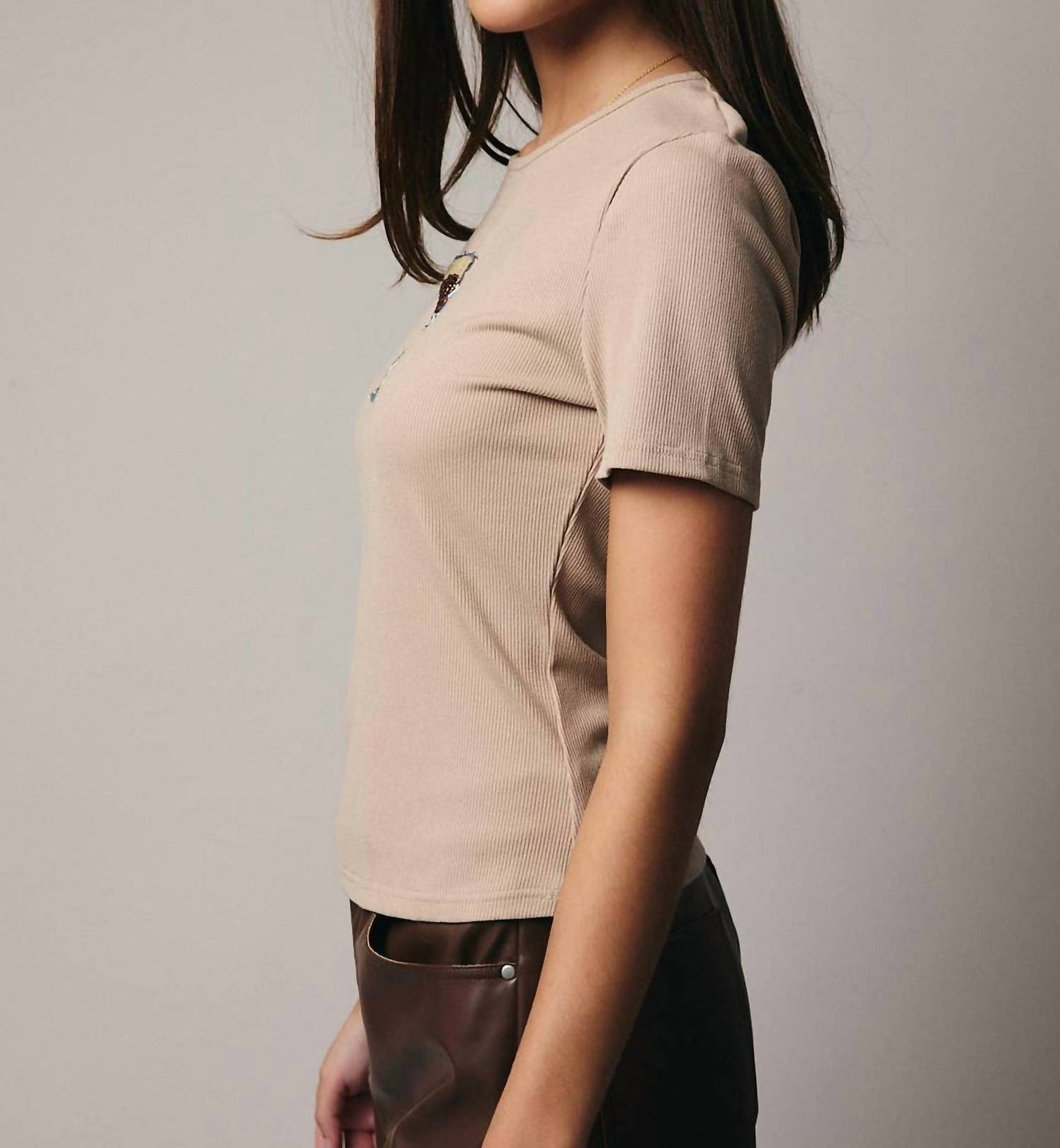 Espresso Beaded Top