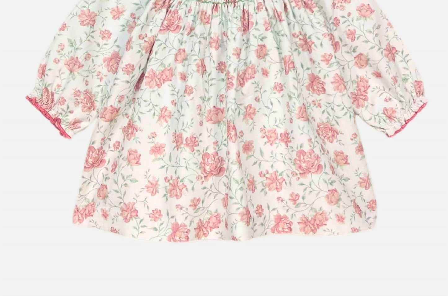 Marie Puce - Floral Print Organic Corduroy Dress - Rack Hunt -