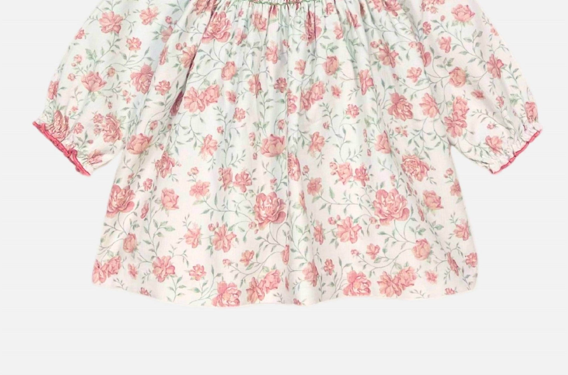 Marie Puce - Floral Print Organic Corduroy Dress - Rack Hunt -