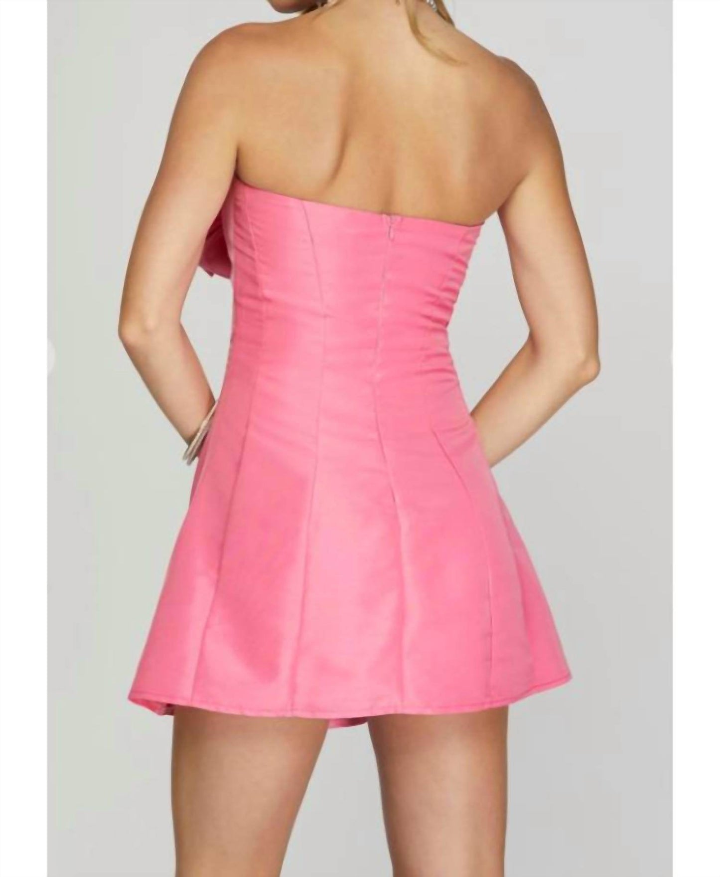 Cason Couture - The Everly Bow Front Mini Dress - Rack Hunt -