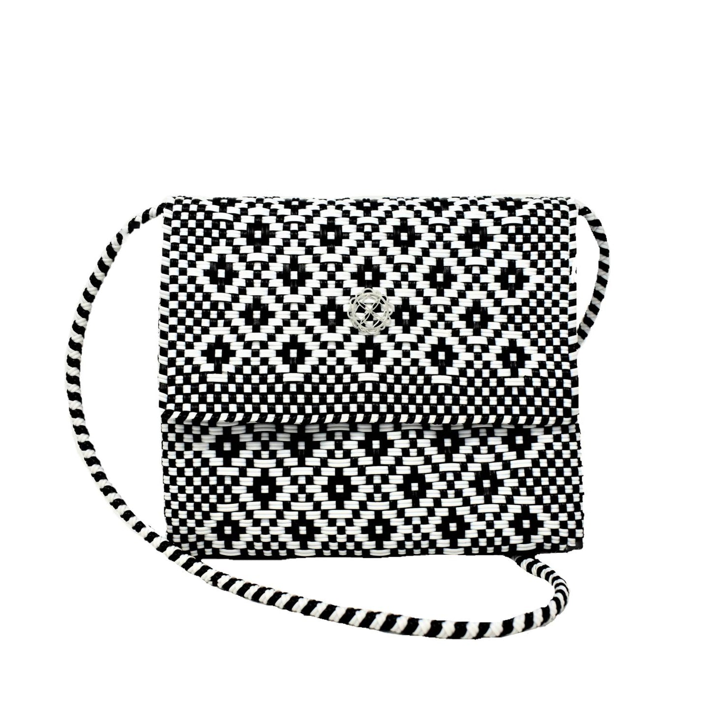 Women's Aztec Long Braided Strap Crossbody Bag