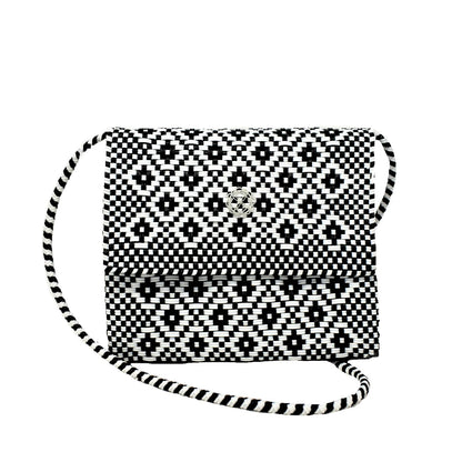 Women's Aztec Long Braided Strap Crossbody Bag