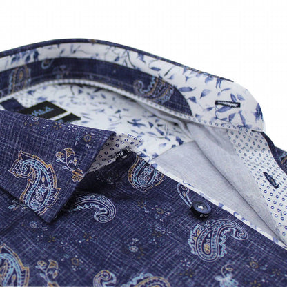 Weave And Paisley Button Down Shirt
