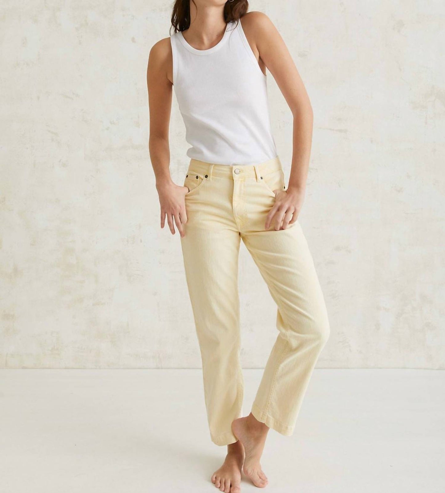 Straight Denim Trousers