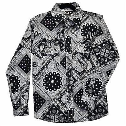 Cowboy Hardware - Boy's Bandana Long Sleeve Print - Rack Hunt
