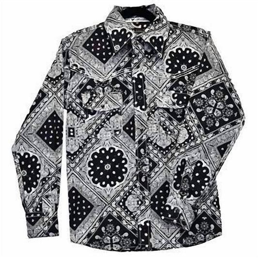Cowboy Hardware - Boy's Bandana Long Sleeve Print - Rack Hunt -