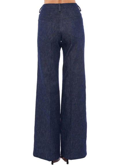 Denim Wide Leg Trouser