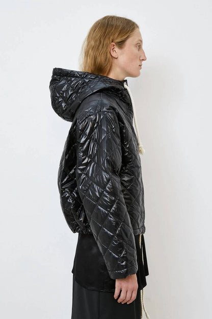 Short length quilted jacket