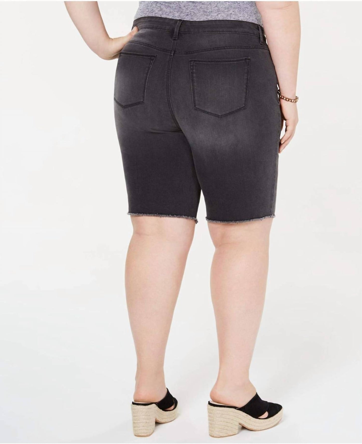 Women's Cut Off Bermuda Shorts - Plus