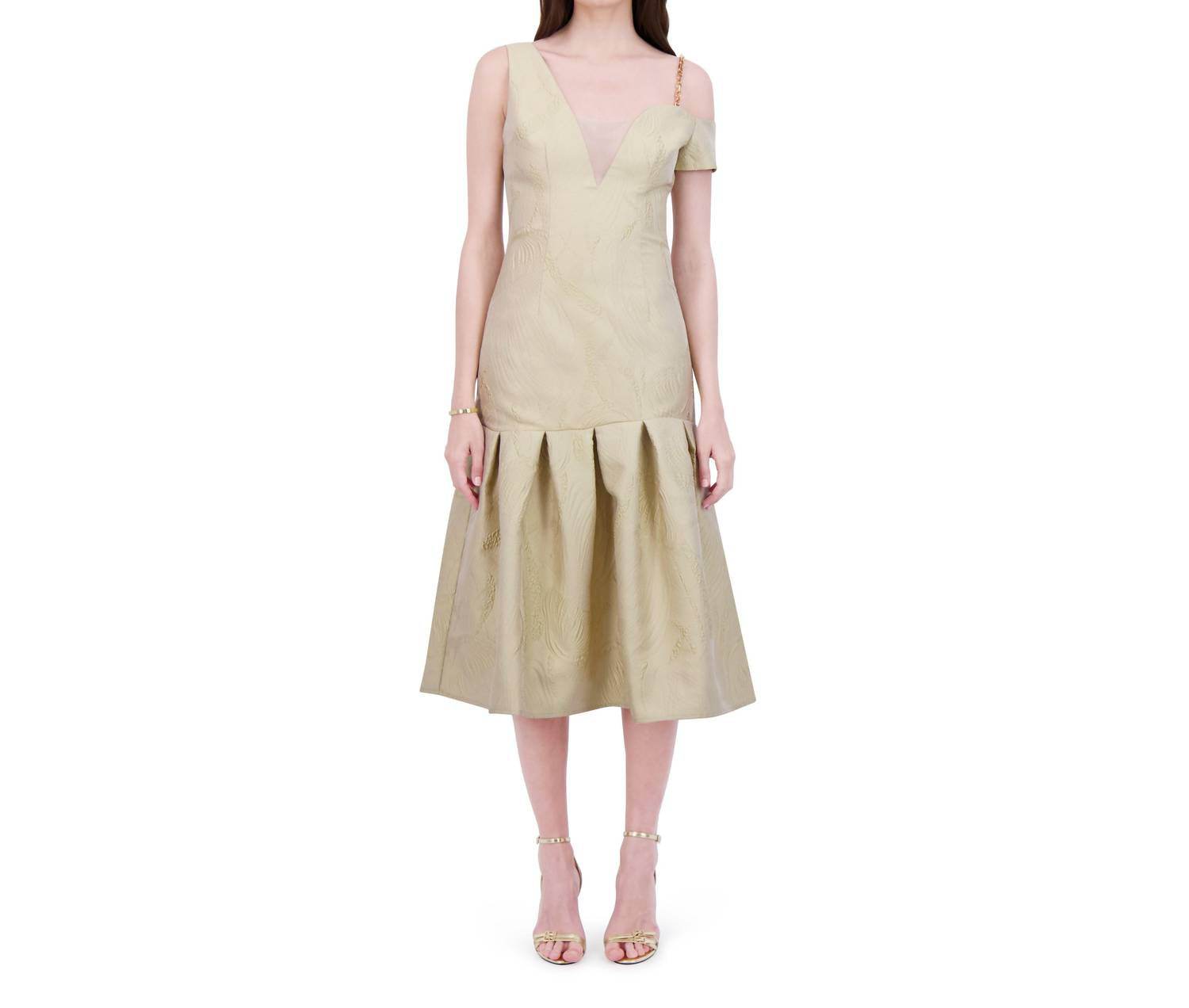 BethelHelena - Tea Garden Off-shoulder Midi Dress - Rack Hunt -