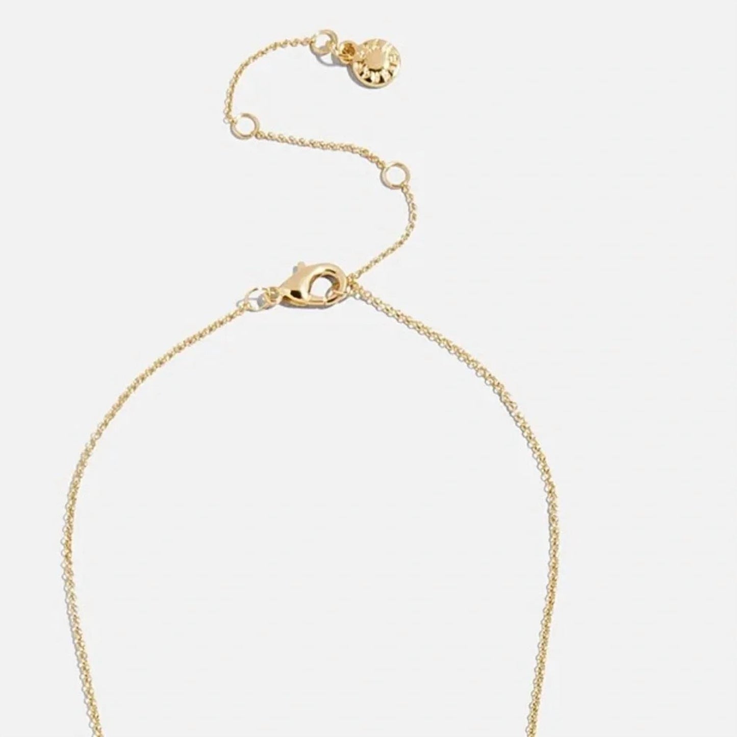 Crystal Initial "M" Necklace