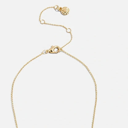 Crystal Initial "M" Necklace