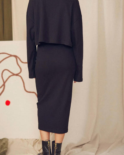 Organic Cotton Midi Skirt