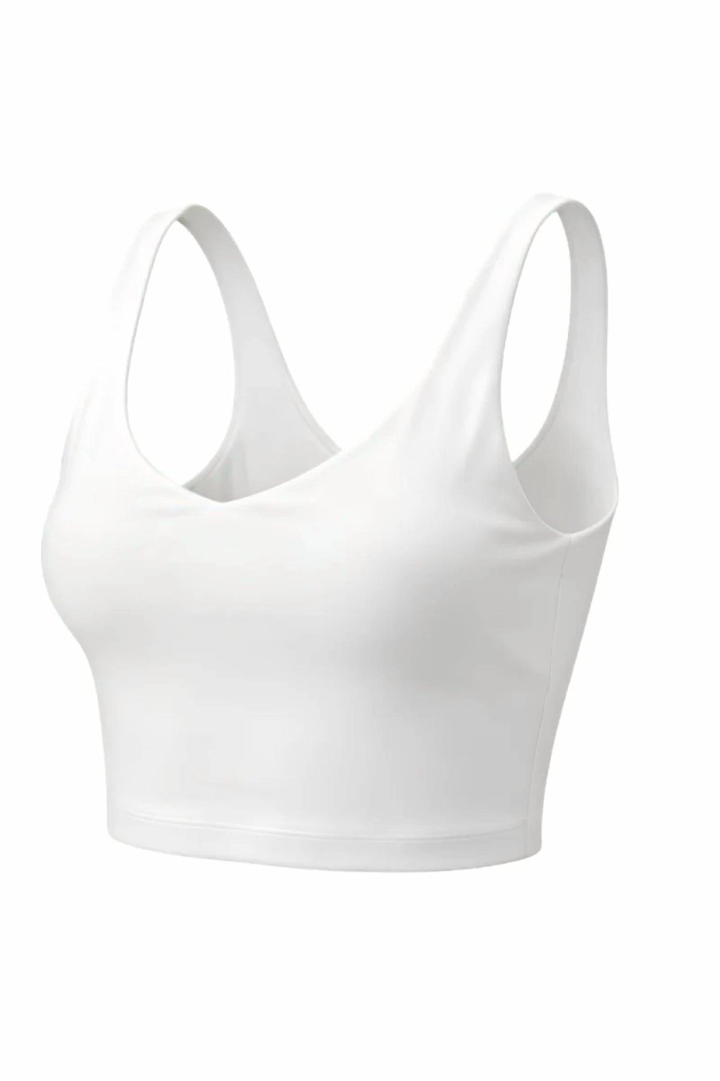 Women's V-neck Tempo Crop Bra