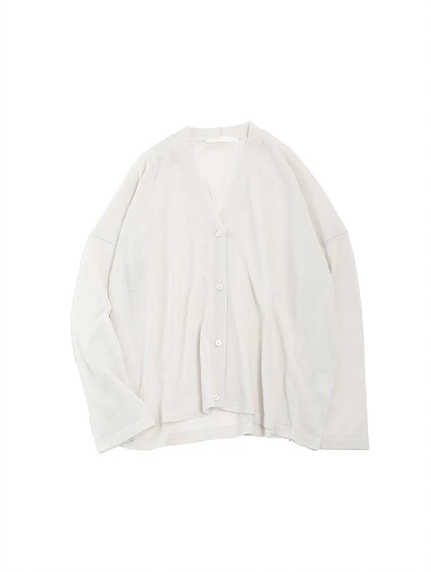 Cotton V-neck Cardigan