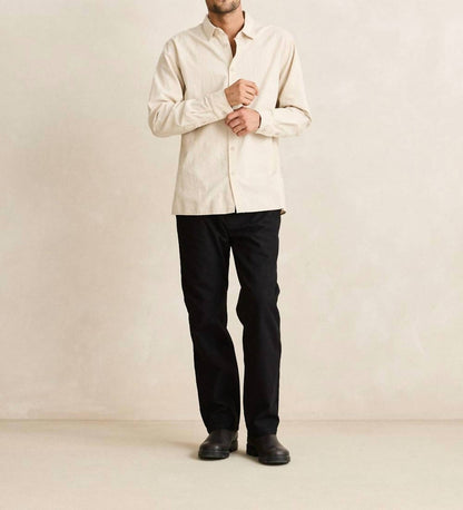 Classic Linen Blend Long Sleeve Shirt