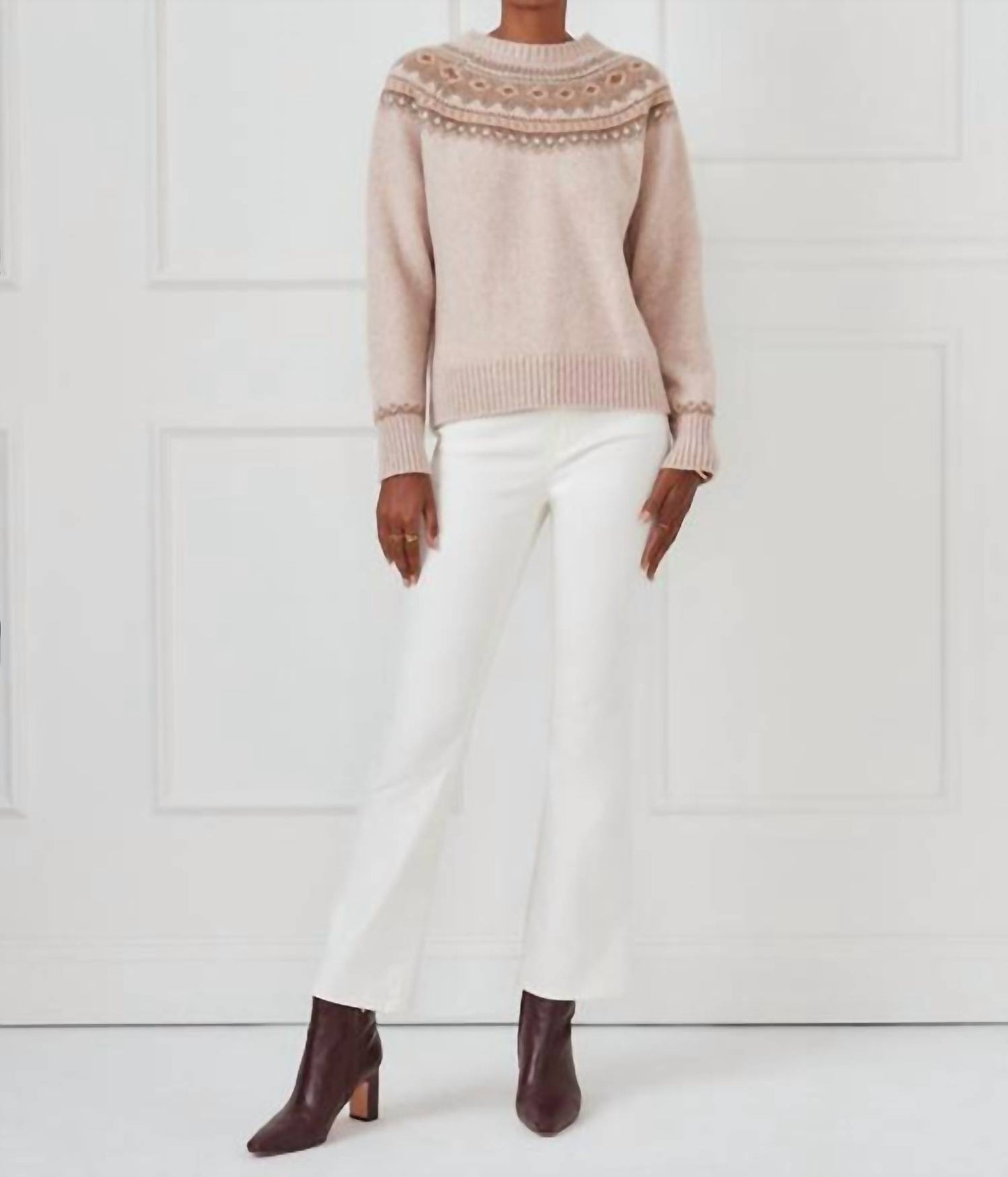 Women's Joey Fairisle Wool Blend Crewneck Sweater
