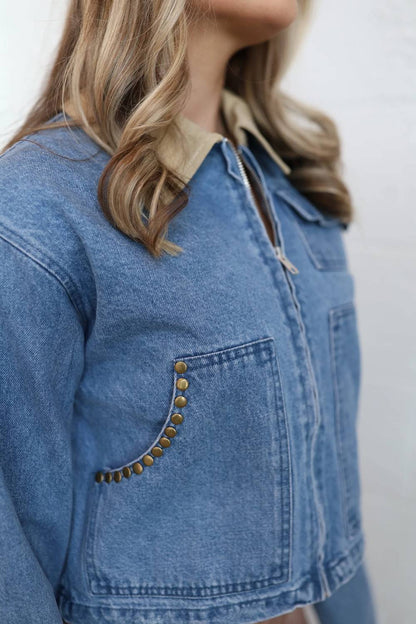 Antique Stud Denim Jackets