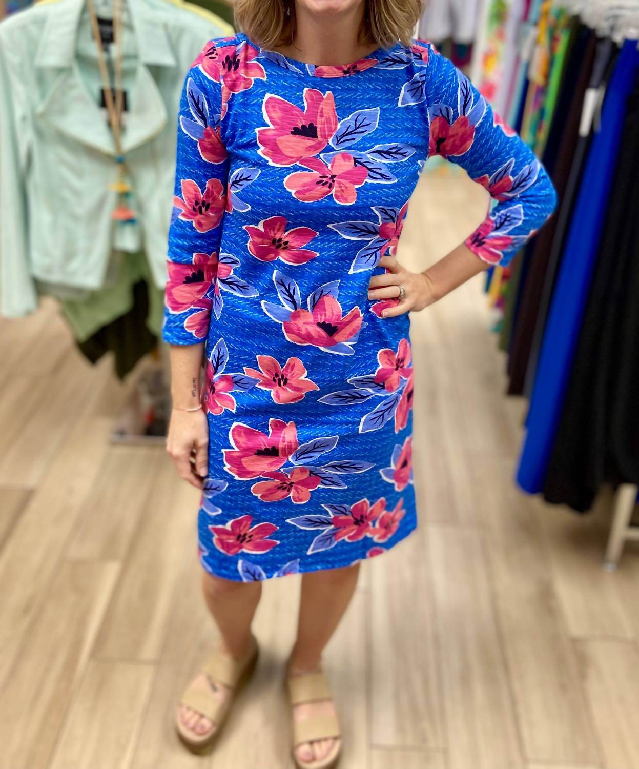 Capelton Road - Bateau Floral Mini Dress - Rack Hunt -