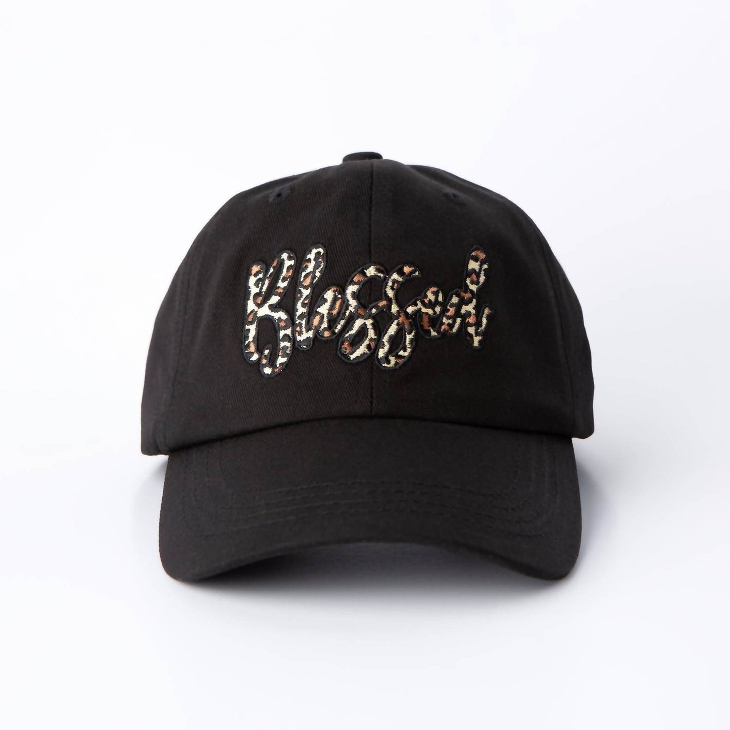 Love in Faith - Women's Leopard “blessed” Embroidered Baseball Cap - Rack Hunt -