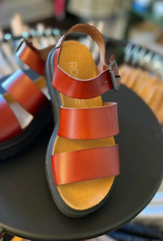 Roolee - Women's Martita Leather Platform Sandals - Rack Hunt