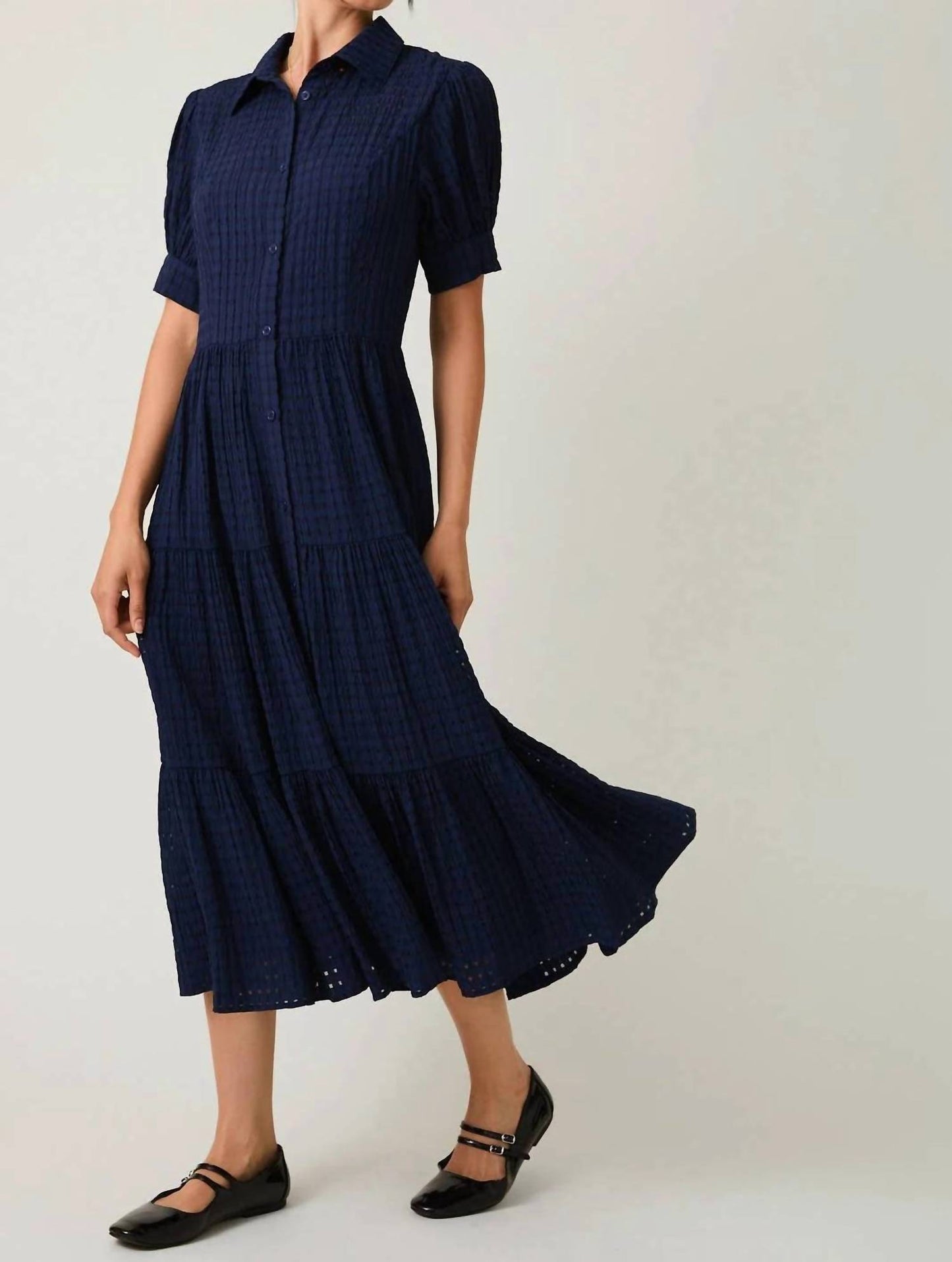 Madeleine Button-Down Midi Dress